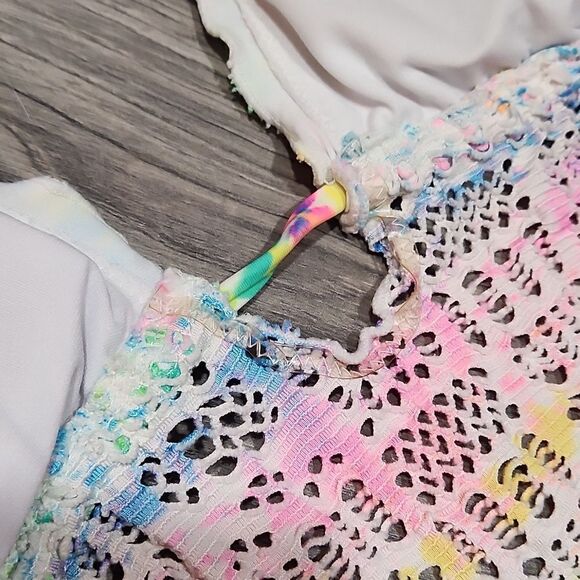 GUC OP Neon Crotched Sexy Boho One Piece Swimsuit - Picture 6 of 9